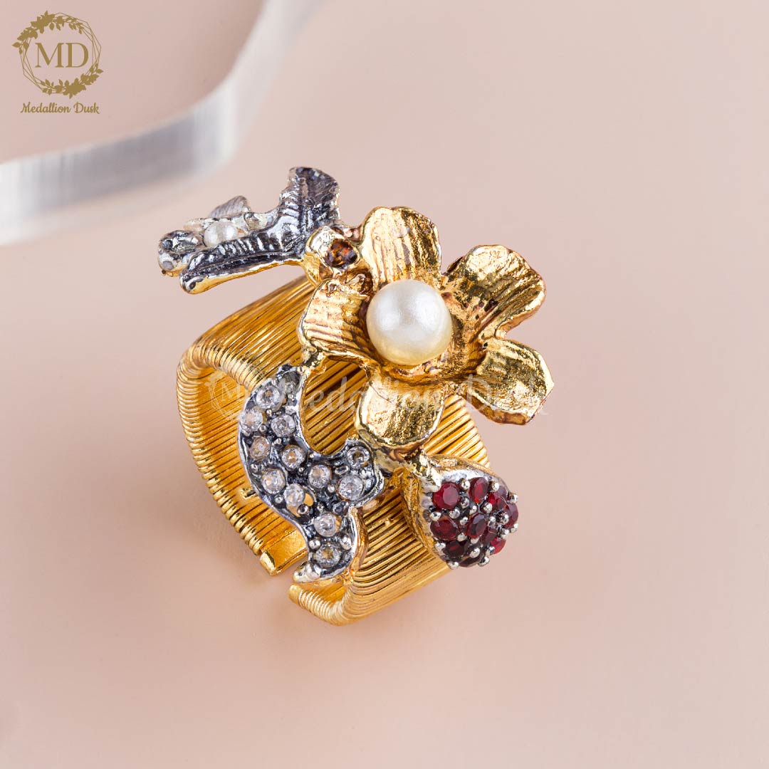 Pearl Floral Ring