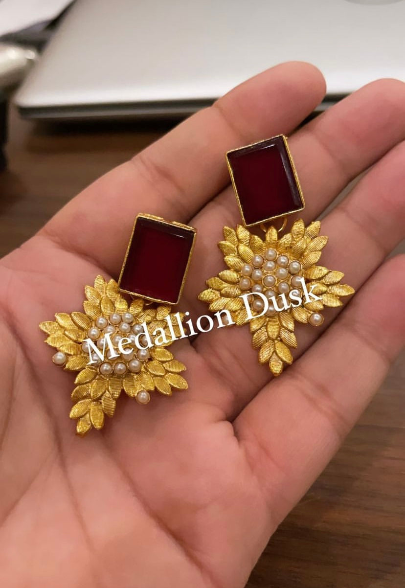 Gold Leaf Earrings