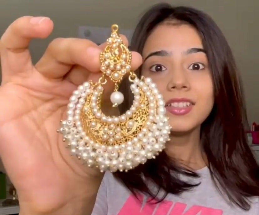 Pearl Loop Earrings 2