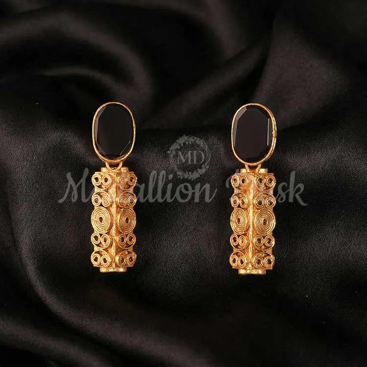 Mysterious Black Earrings