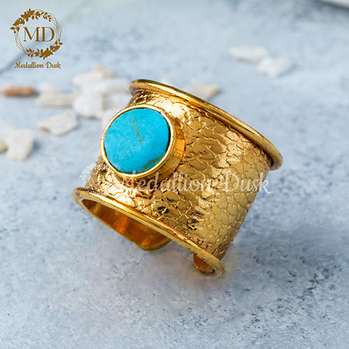 Aqua Gold Ring