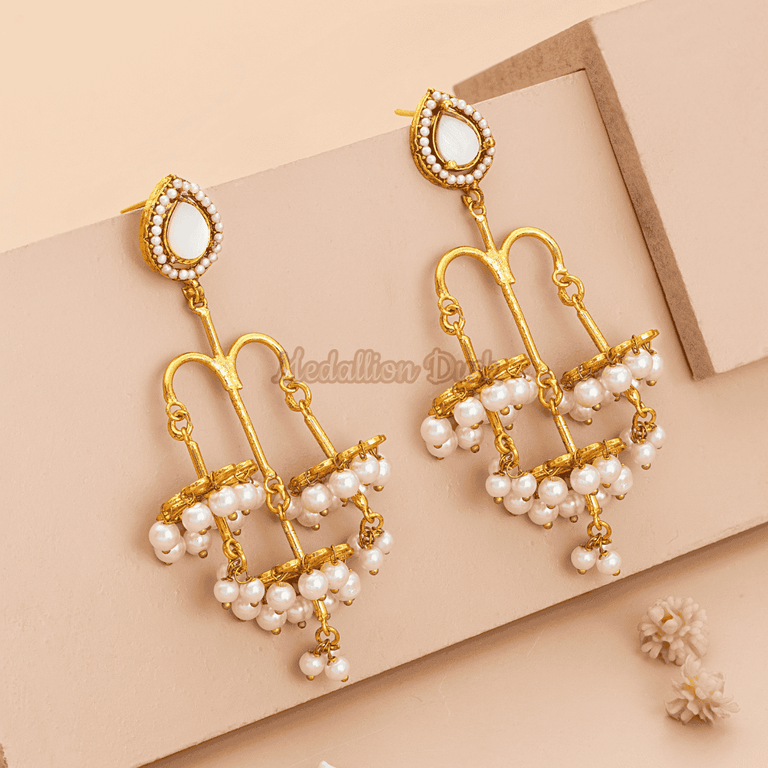 Pearl Chandler Earrings