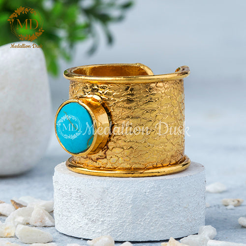 Aqua Gold Ring